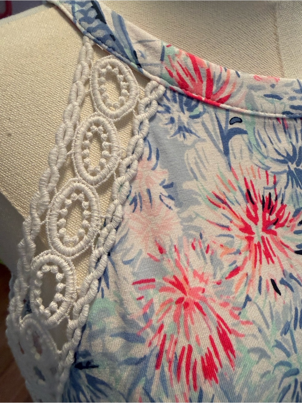 NWT Lilly Pulitzer Red & Blue Sailboat Sleeveless Romper - Picture 4 of 9